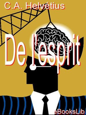 cover image of De l'esprit